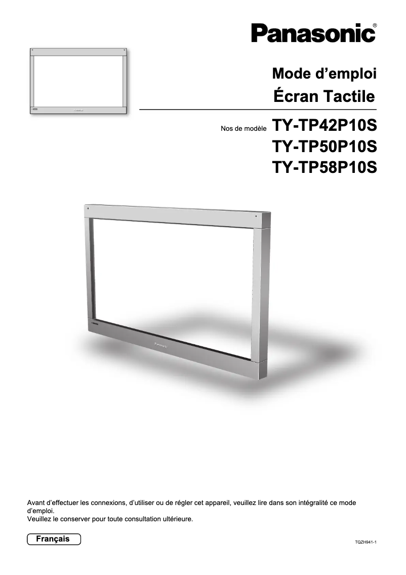 Imagen de la primera página del manual del dispositivo TY-TP42P10