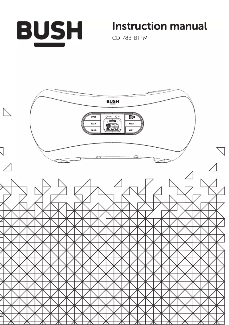 Página 1 del manual Manual de usuario Bush CD-78B-BTFM