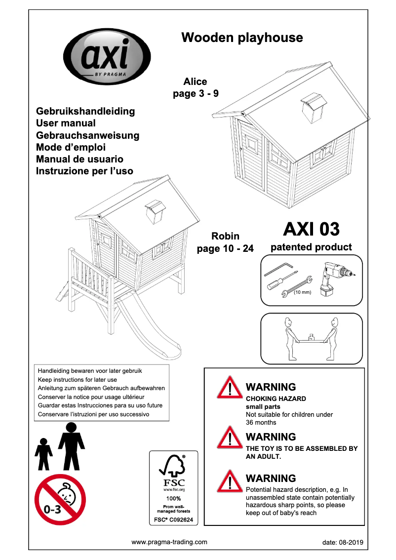 Página 1 del manual Manual de usuario AXI Alice