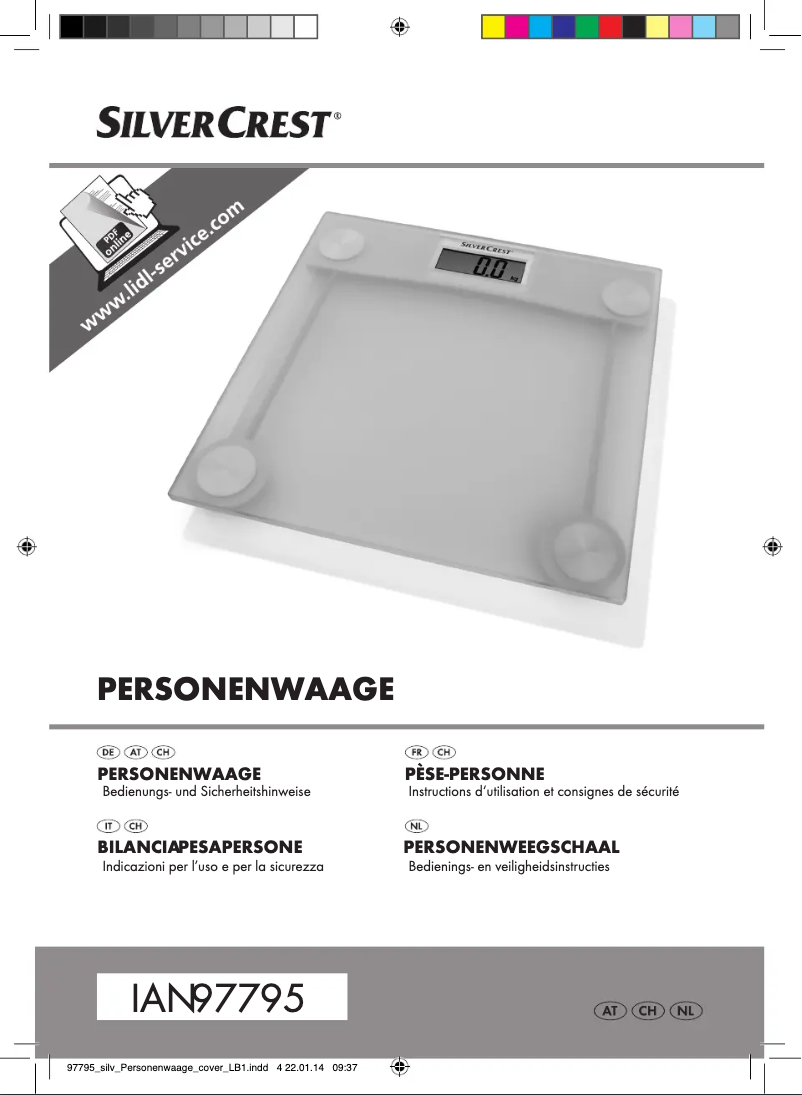 Imagen de la primera página del manual del dispositivo IAN 97795