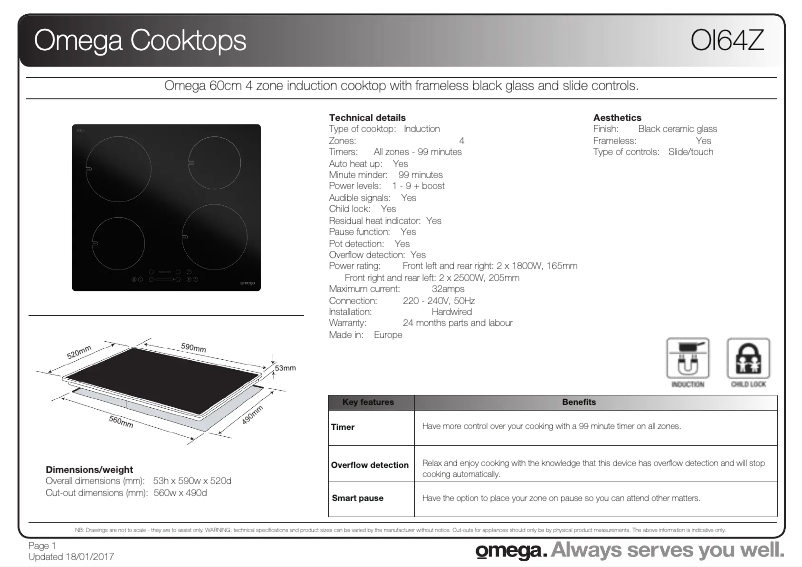 Imagen de la primera página del manual del dispositivo OI64Z