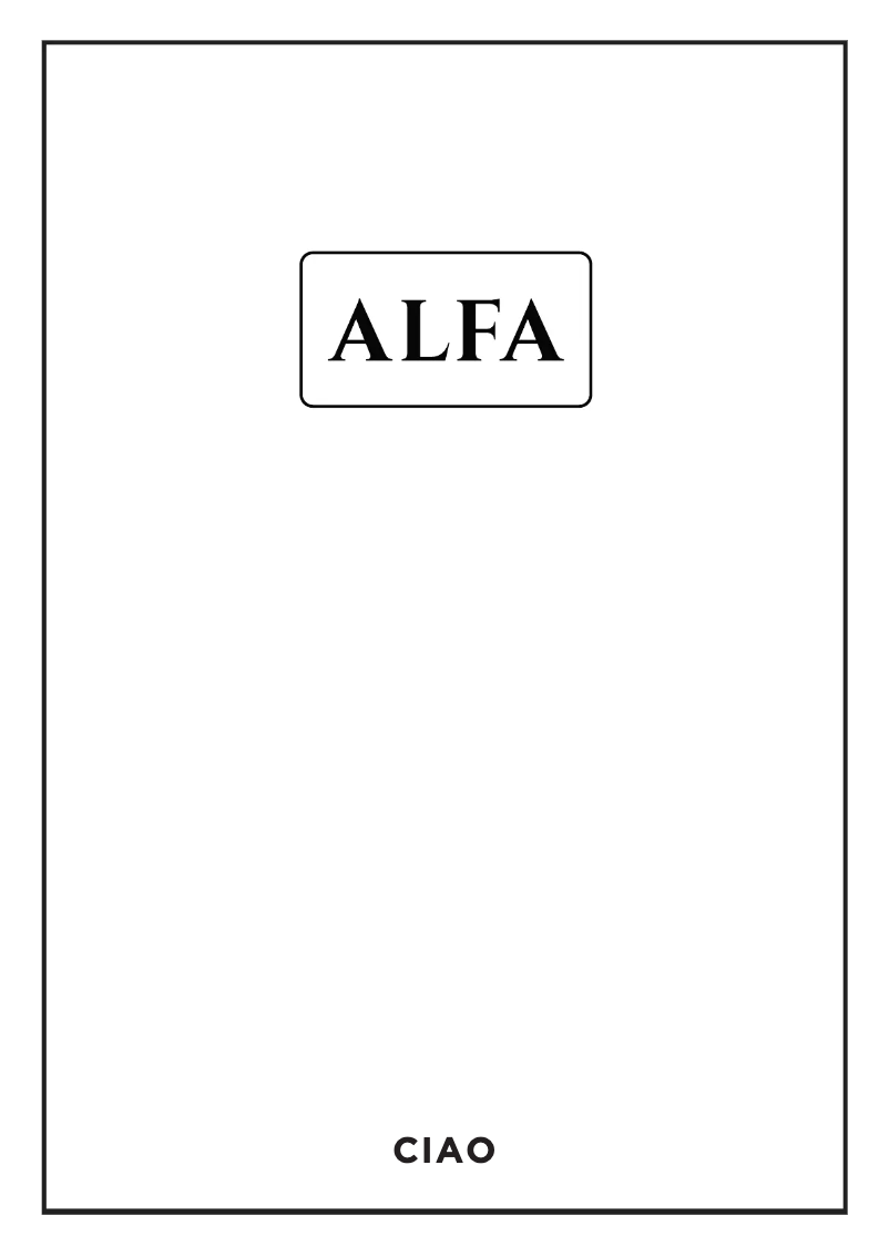 Página 1 del manual Ficha técnica Alfa Ciao