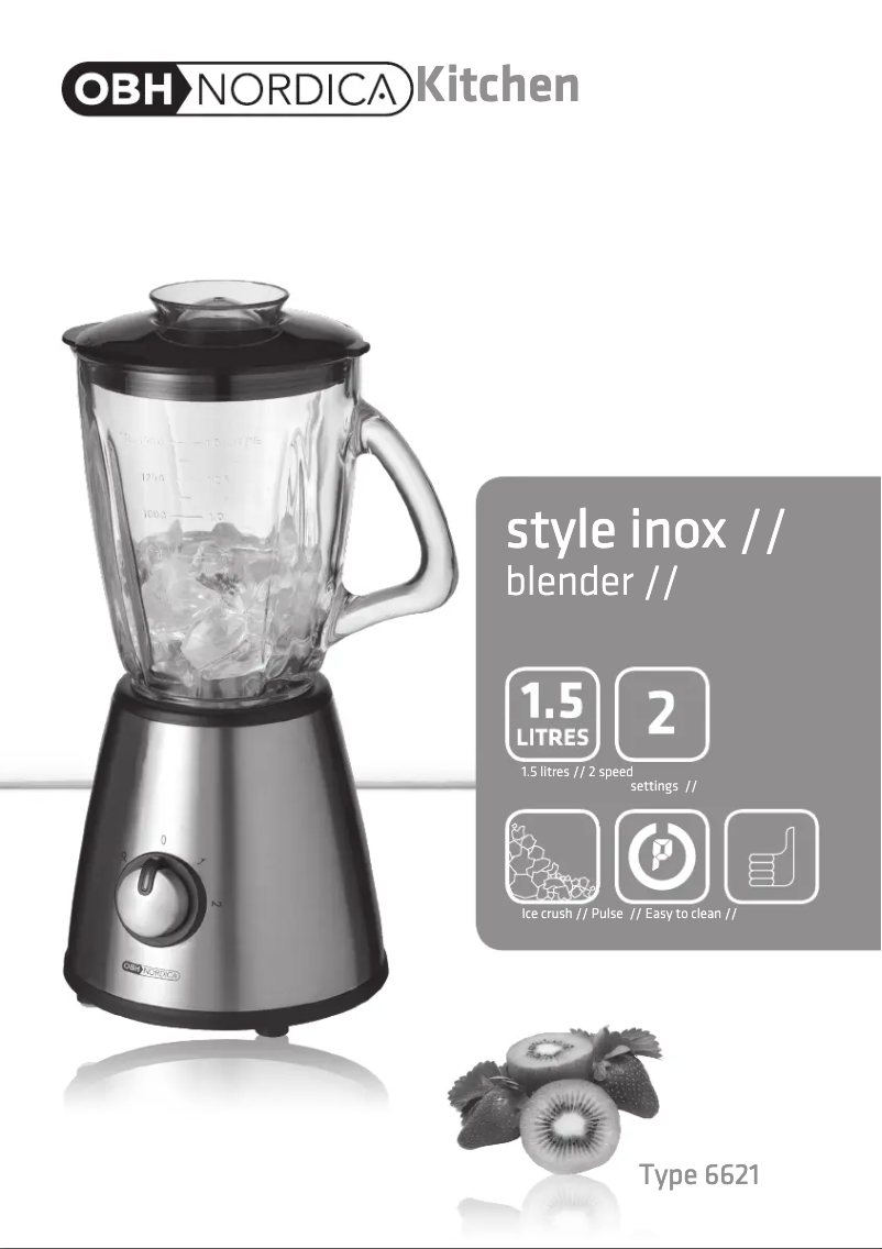 Imagen de la primera página del manual del dispositivo Style Inox