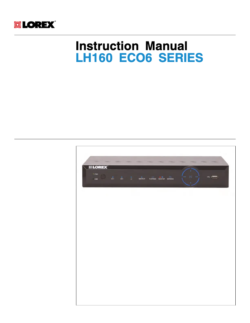 Imagen de la primera página del manual del dispositivo LH16081T