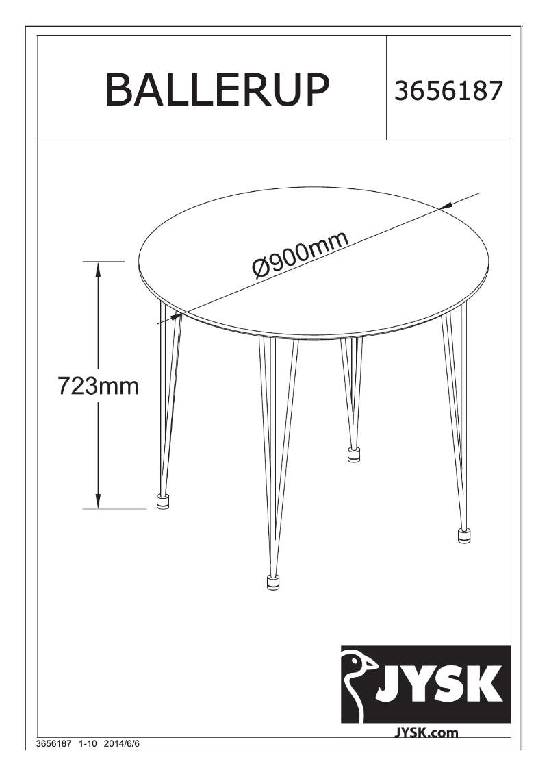 Imagen de la primera página del manual del dispositivo Ballerup (90x73)