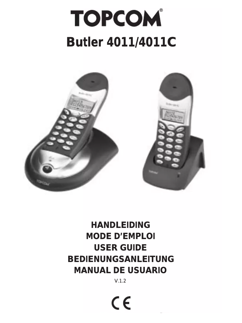 Página 1 del manual Manual de usuario Topcom Butler 4011C