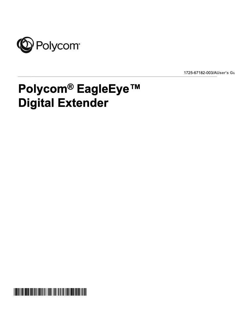 Página 1 del manual Manual de usuario Polycom EagleEye