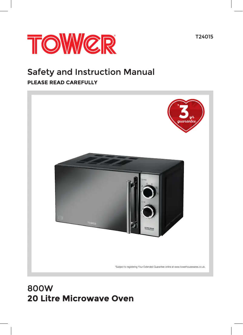 Página 1 del manual Manual de usuario Tower T24015