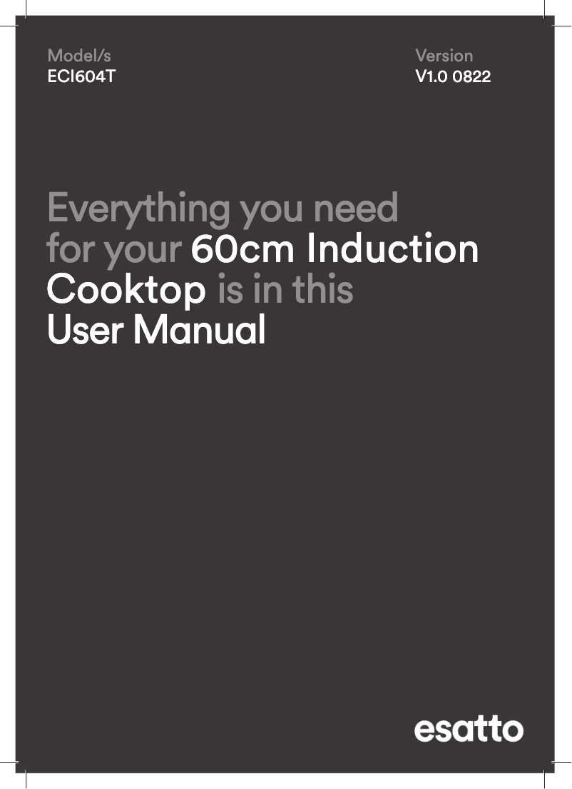 Página 1 del manual Manual de usuario Esatto ECI604T