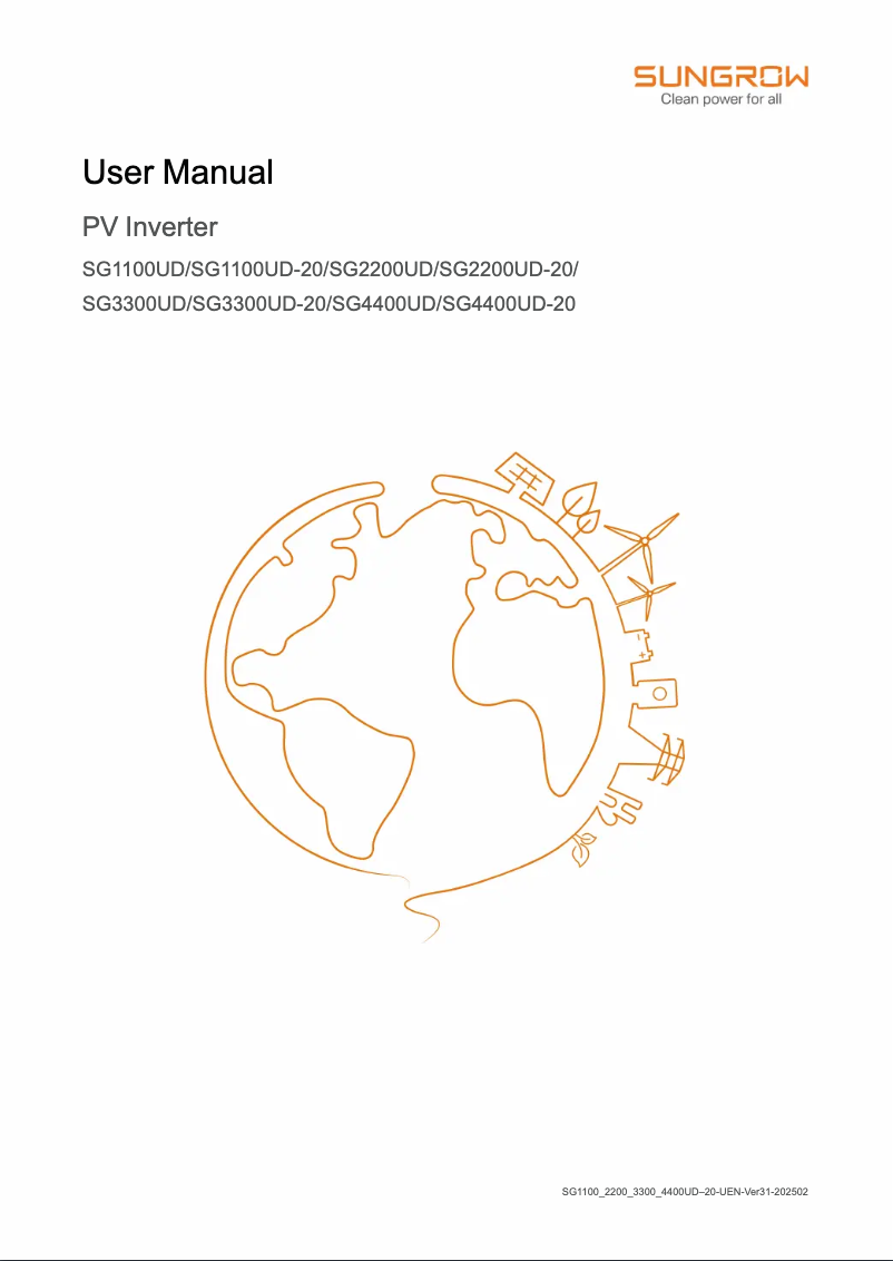 Imagen de la primera página del manual del dispositivo SG4400UD