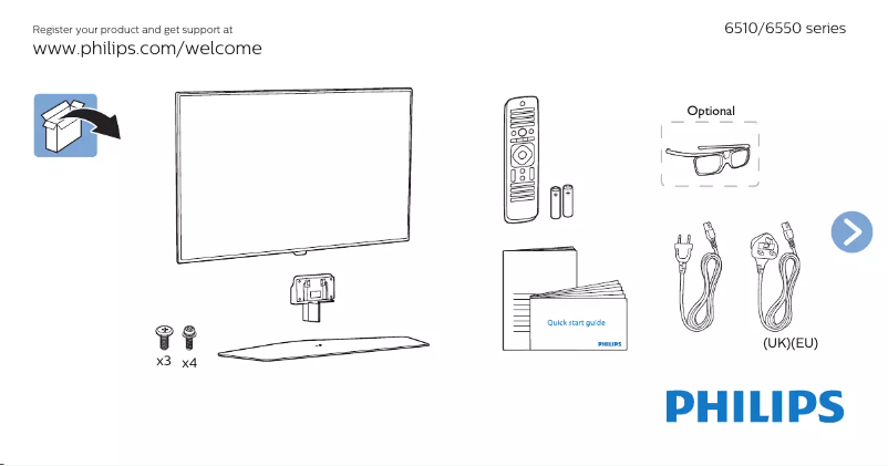 Imagen de la primera página del manual del dispositivo 40PFT6510
