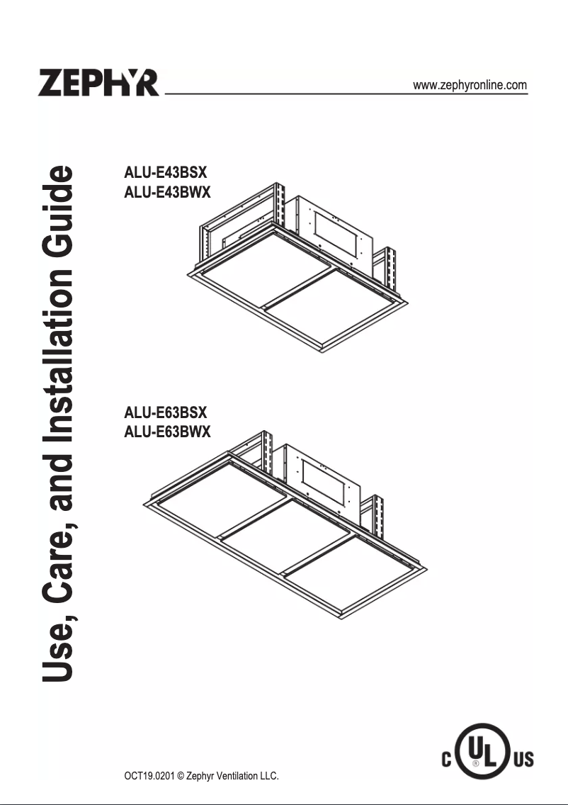 Imagen de la primera página del manual del dispositivo ALU-E43BSX