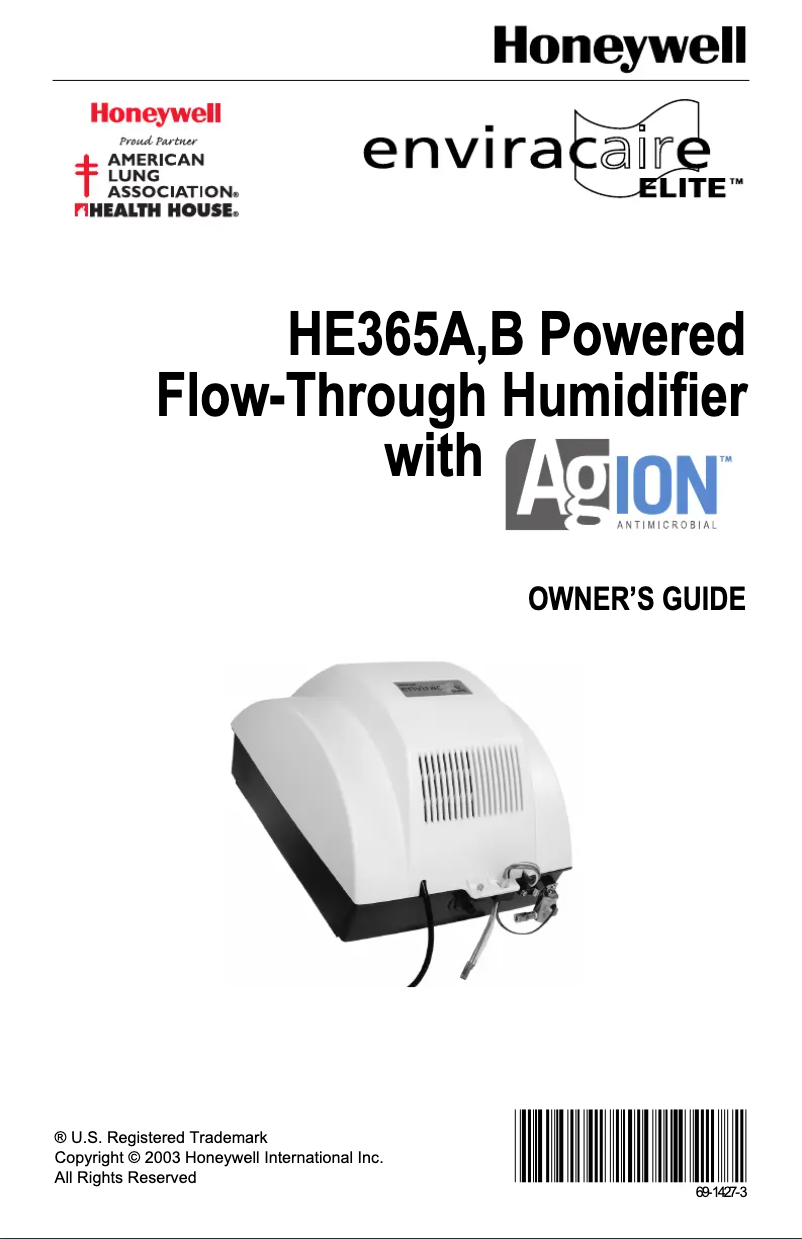 Imagen de la primera página del manual del dispositivo HE365A