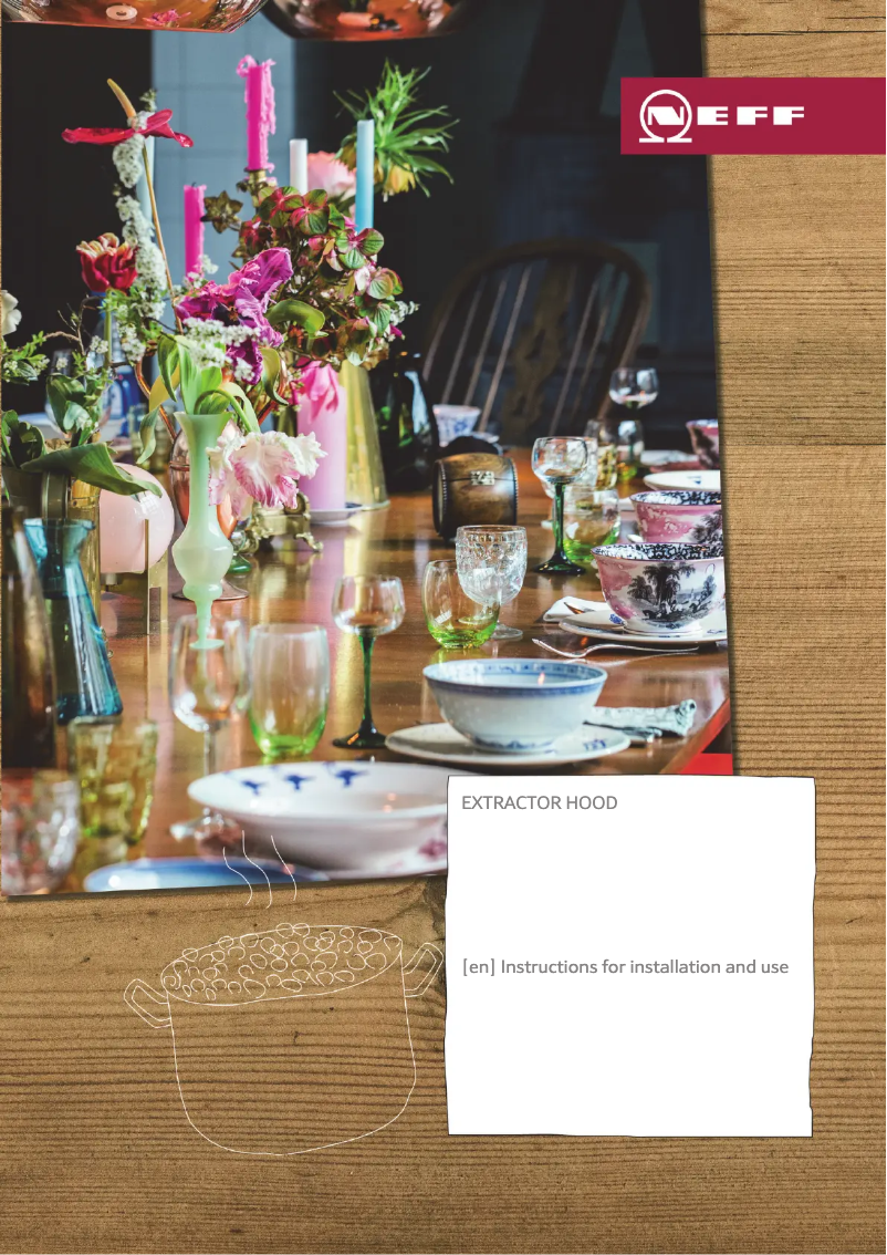 Página 1 del manual Guía de instalación Neff D95FRM1S0B