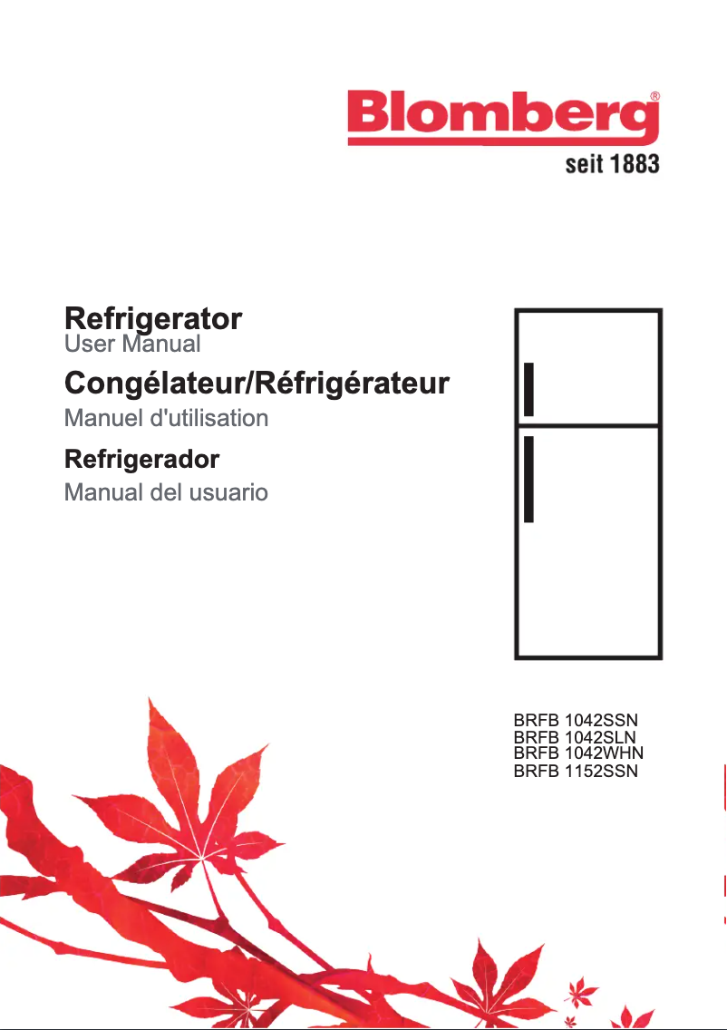 Imagen de la primera página del manual del dispositivo BRFB 1042 SSN