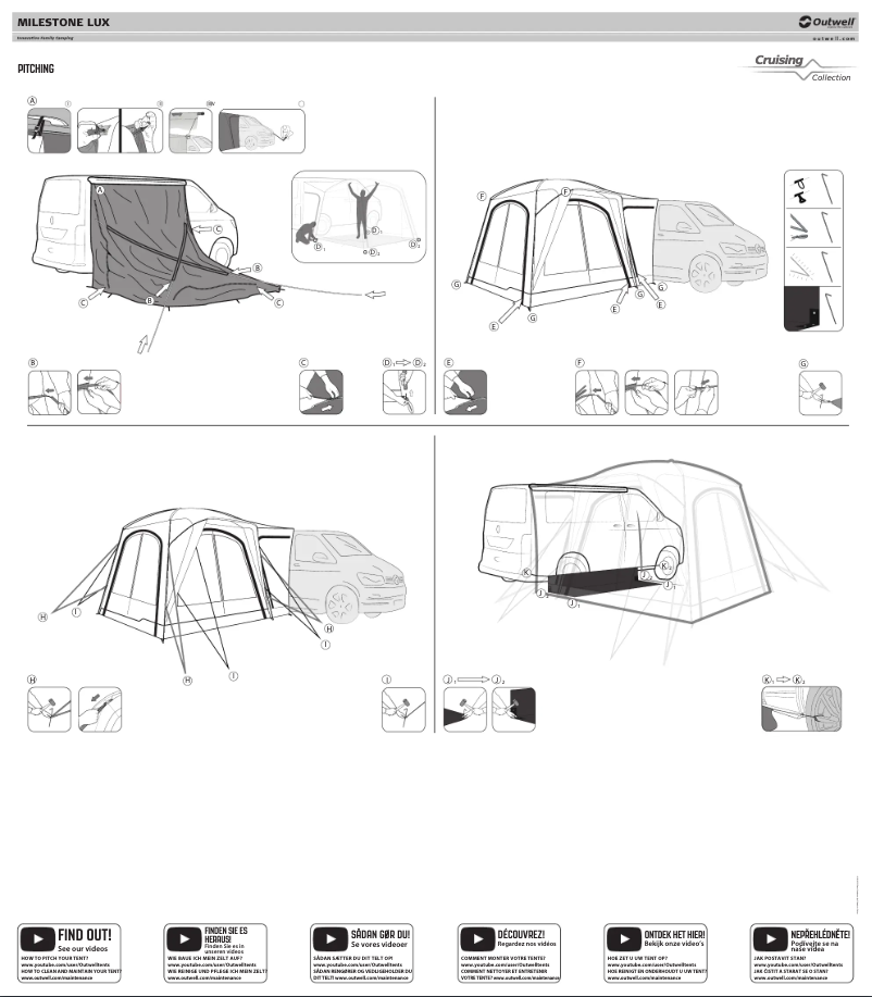 Página 1 del manual Manual de usuario Outwell Milestone Lux