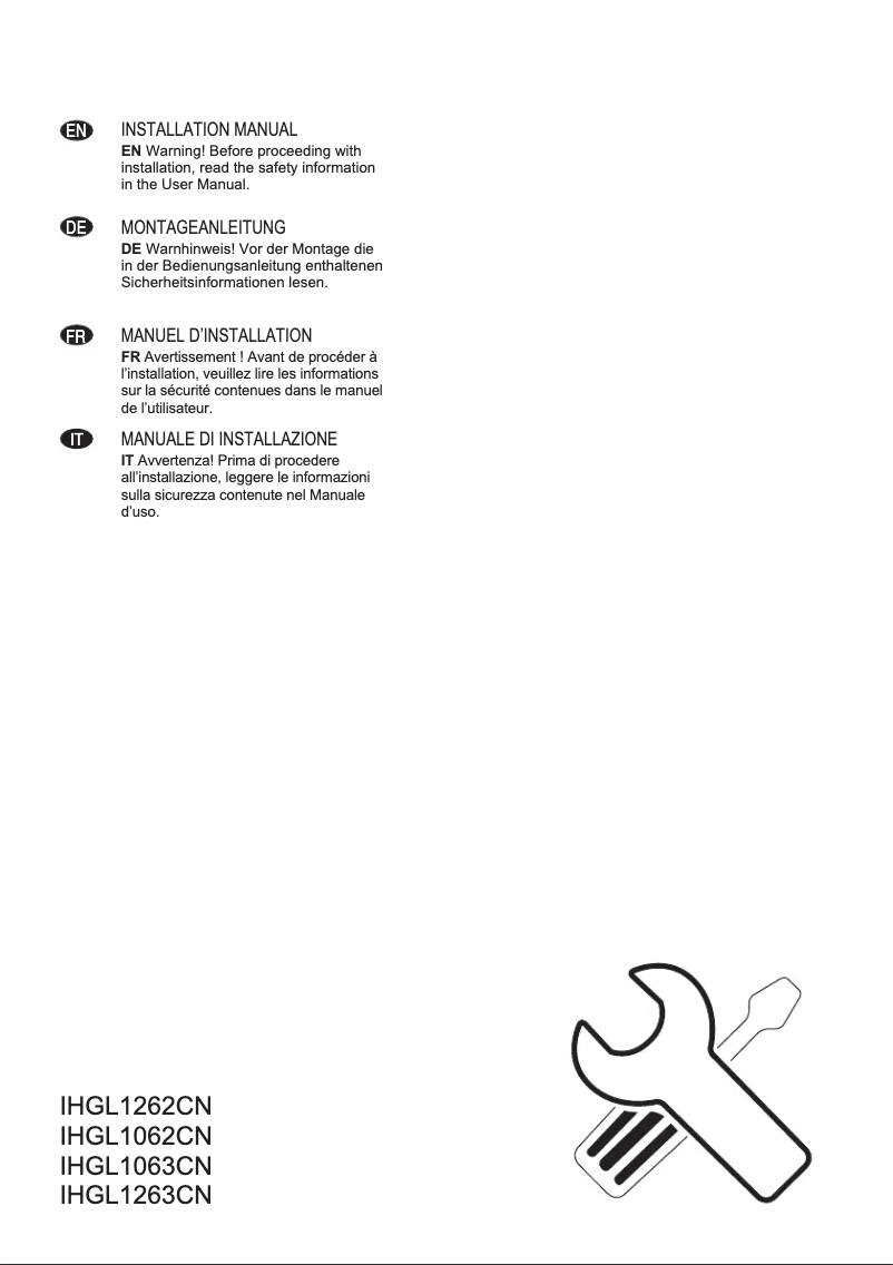 Imagen de la primera página del manual del dispositivo IHGL1063CN