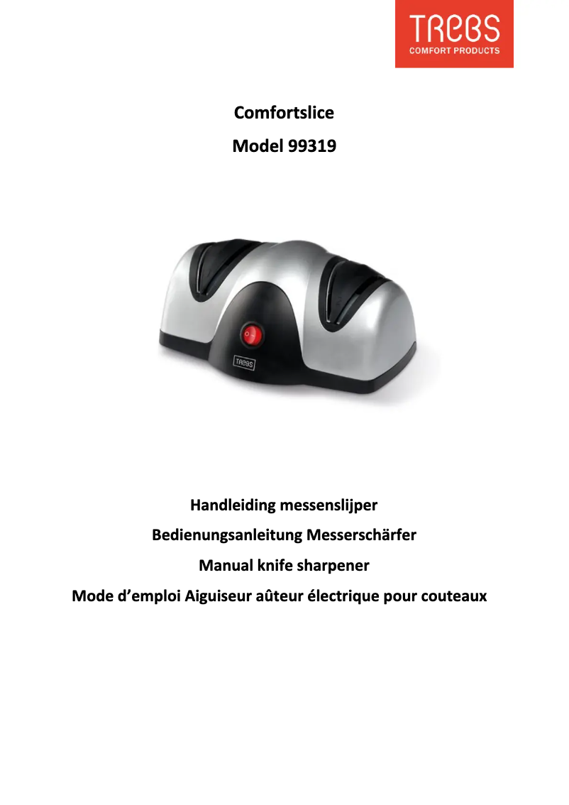 Página 1 del manual Manual de usuario Trebs Comfortslice 99319