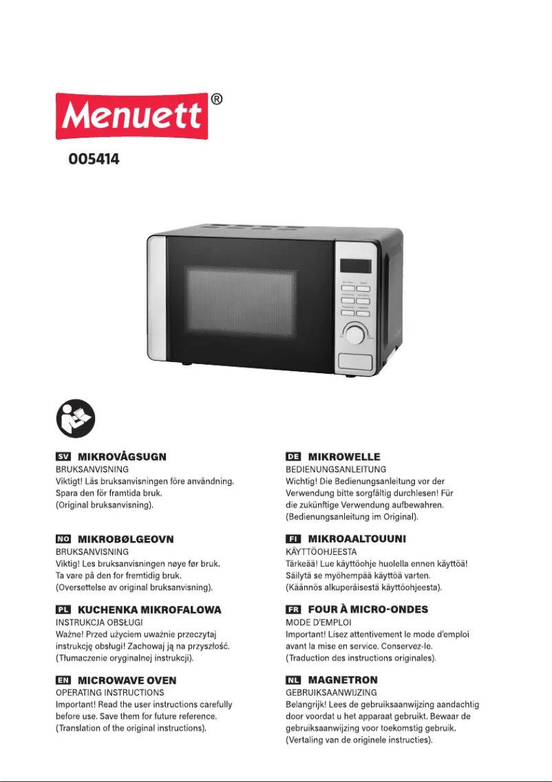 Imagen de la primera página del manual del dispositivo 005414