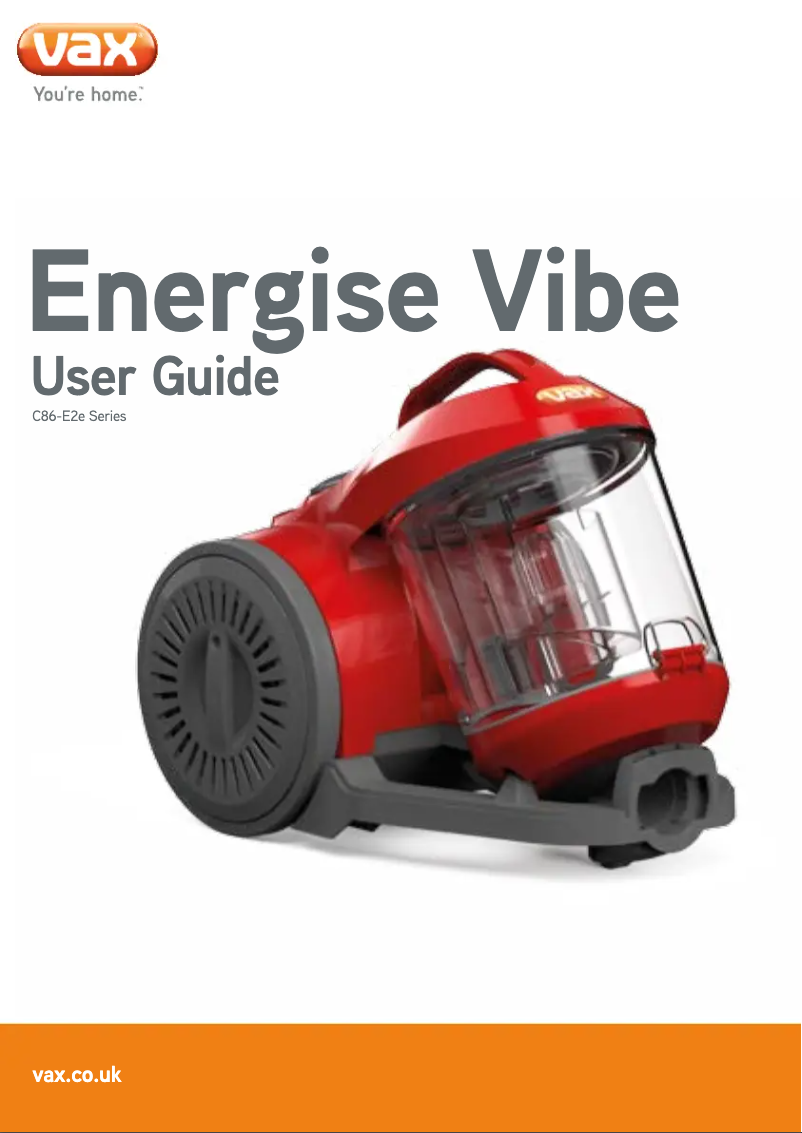 Página nº 1 - Manual de usuario Vax Energise Vibe Reach