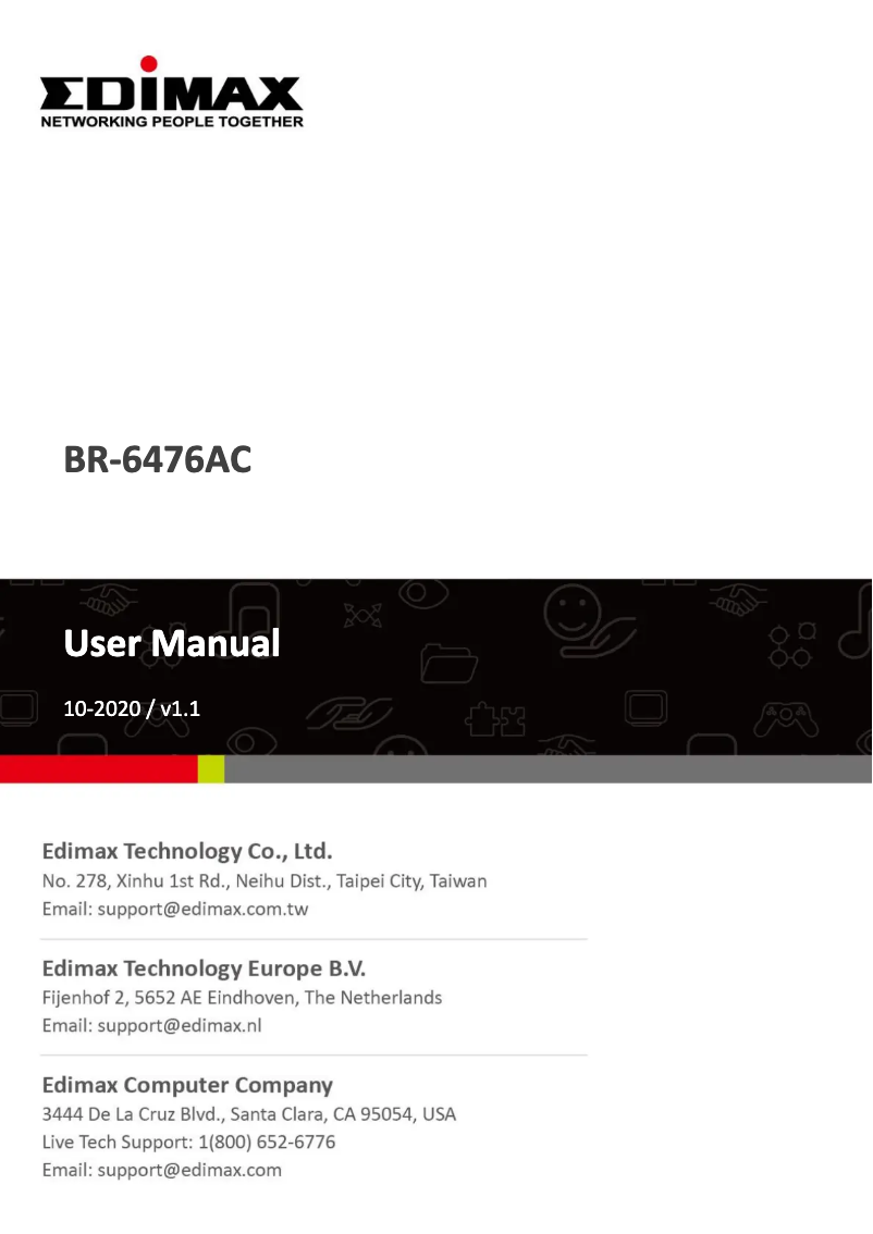 Página nº 1 - Manual de usuario Edimax BR-6476AC