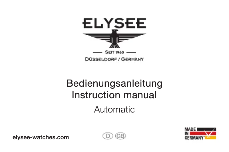 Página 1 del manual Manual de usuario Elysee Nestor 15100