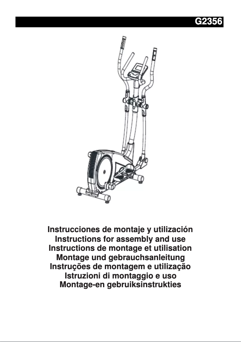 Página 1 del manual Manual de usuario BH Fitness BWG2356