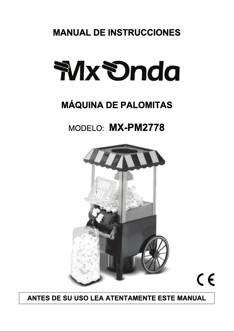 Imagen de la primera página del manual del dispositivo MX-PM2778