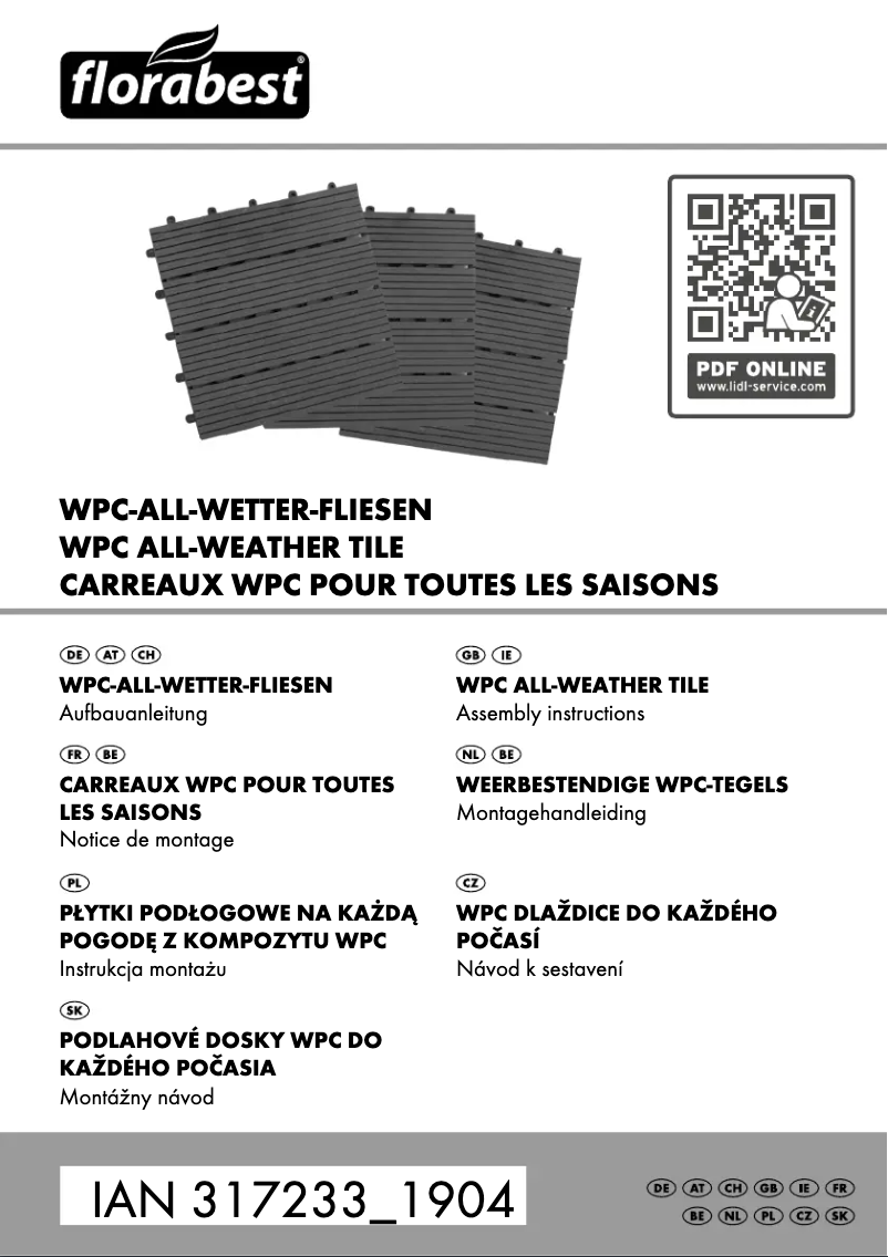 Página nº 1 - Manual de usuario Florabest IAN 317233