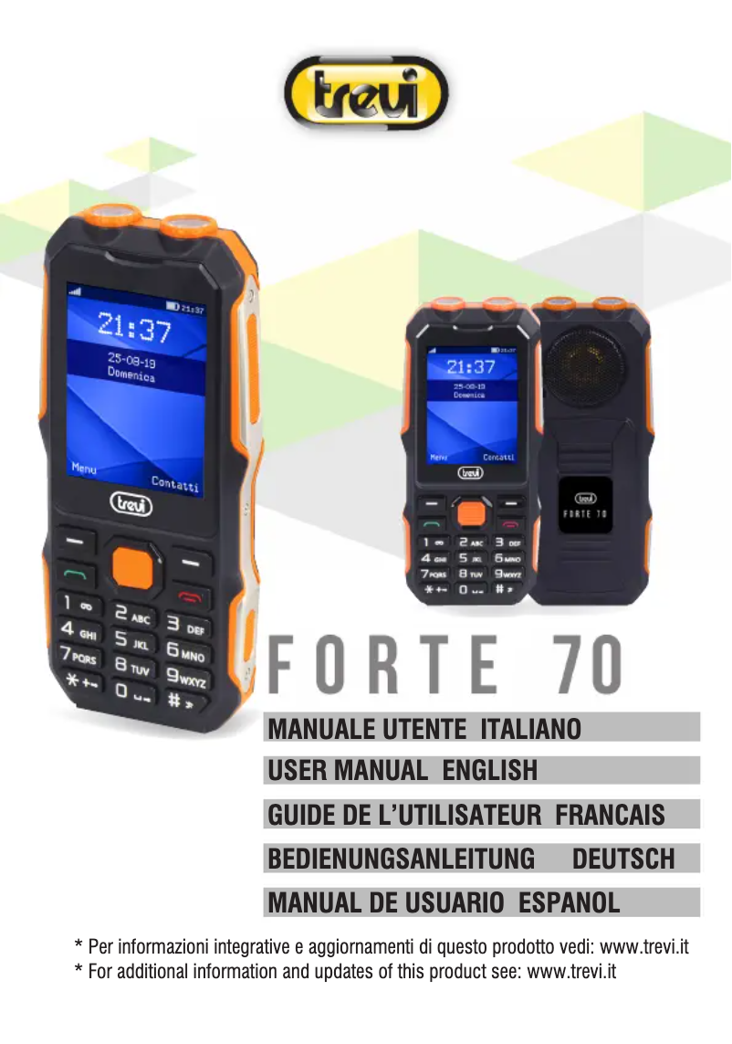 Imagen de la primera página del manual del dispositivo FORTE 70