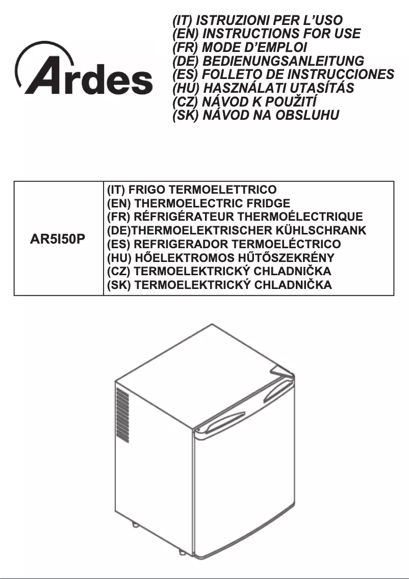 Página nº 1 - Manual de usuario Ardes AR5I50P