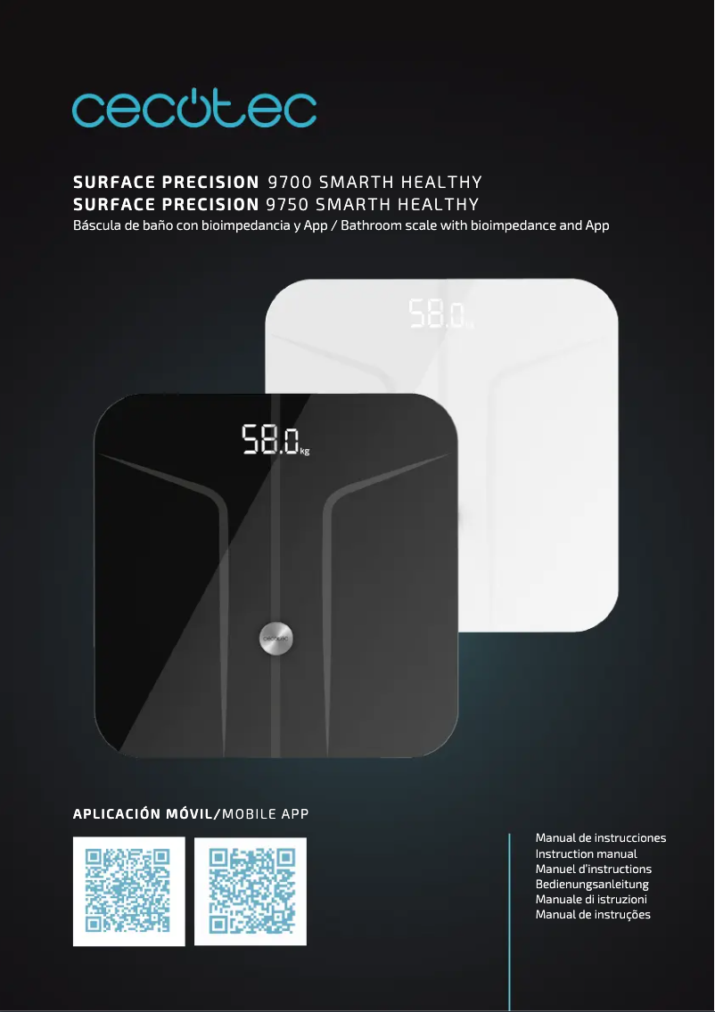 Imagen de la primera página del manual del dispositivo Surface Precision 9700 Smart Healthy