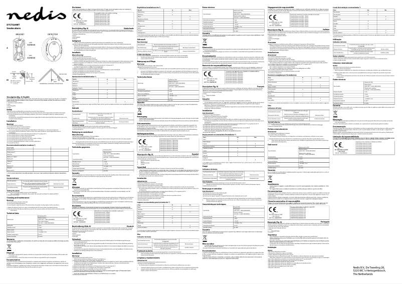 Página 1 del manual Manual de usuario Nedis DTCTS20WT