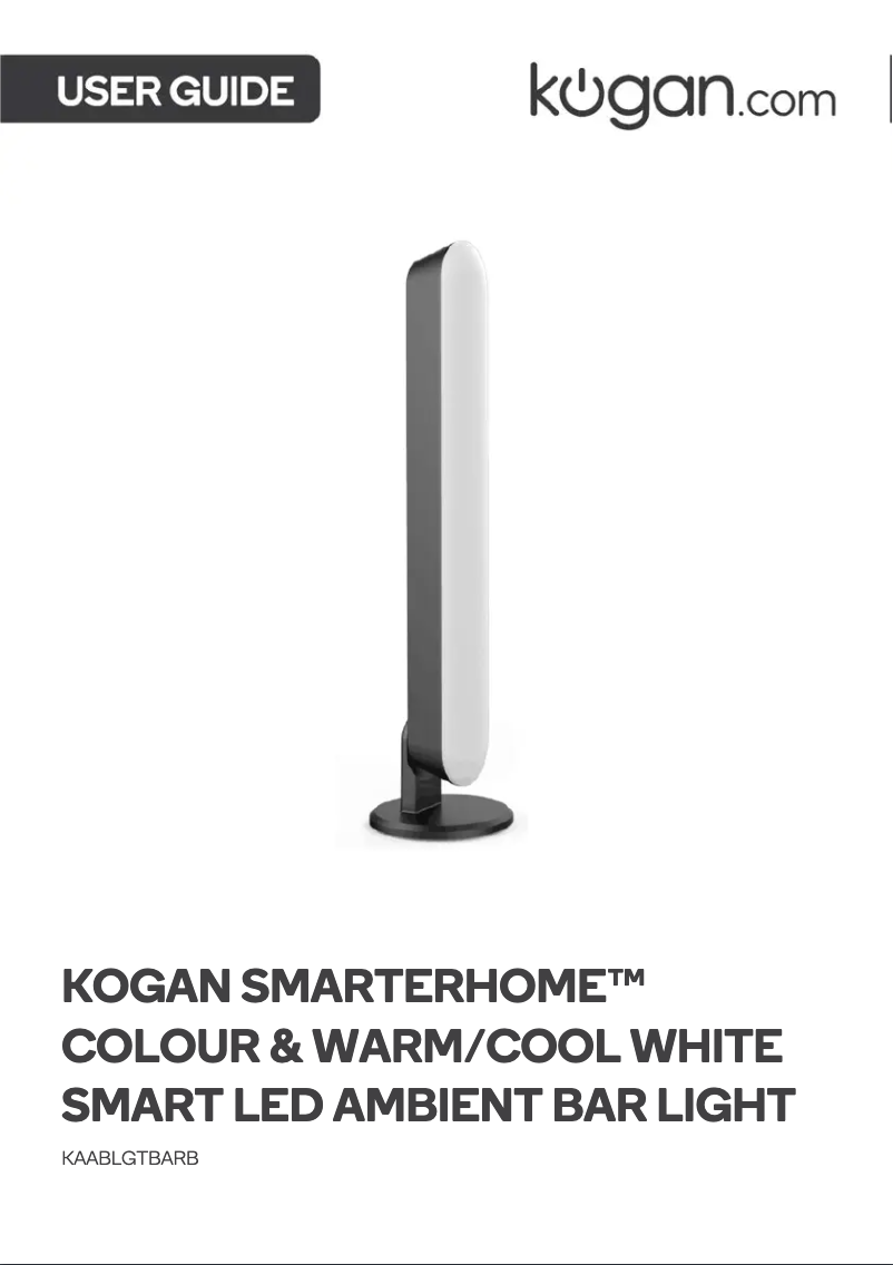 Imagen de la primera página del manual del dispositivo KAABLGTBARB