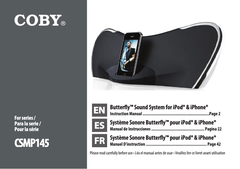 Imagen de la primera página del manual del dispositivo CSMP145