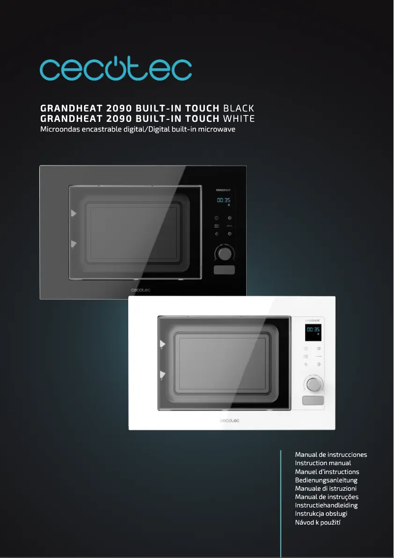 Página 1 del manual Manual de usuario Cecotec GrandHeat 2090 Built-in Touch