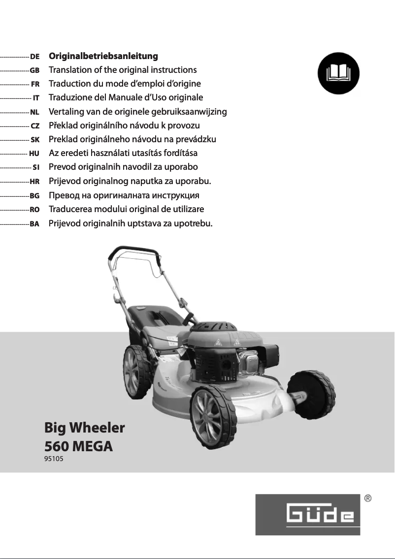 Imagen de la primera página del manual del dispositivo Big Wheeler 560 Mega BS