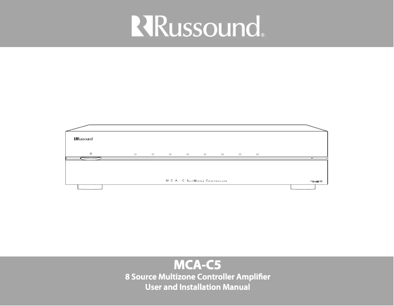Página 1 del manual Manual de usuario Russound MCA-C5