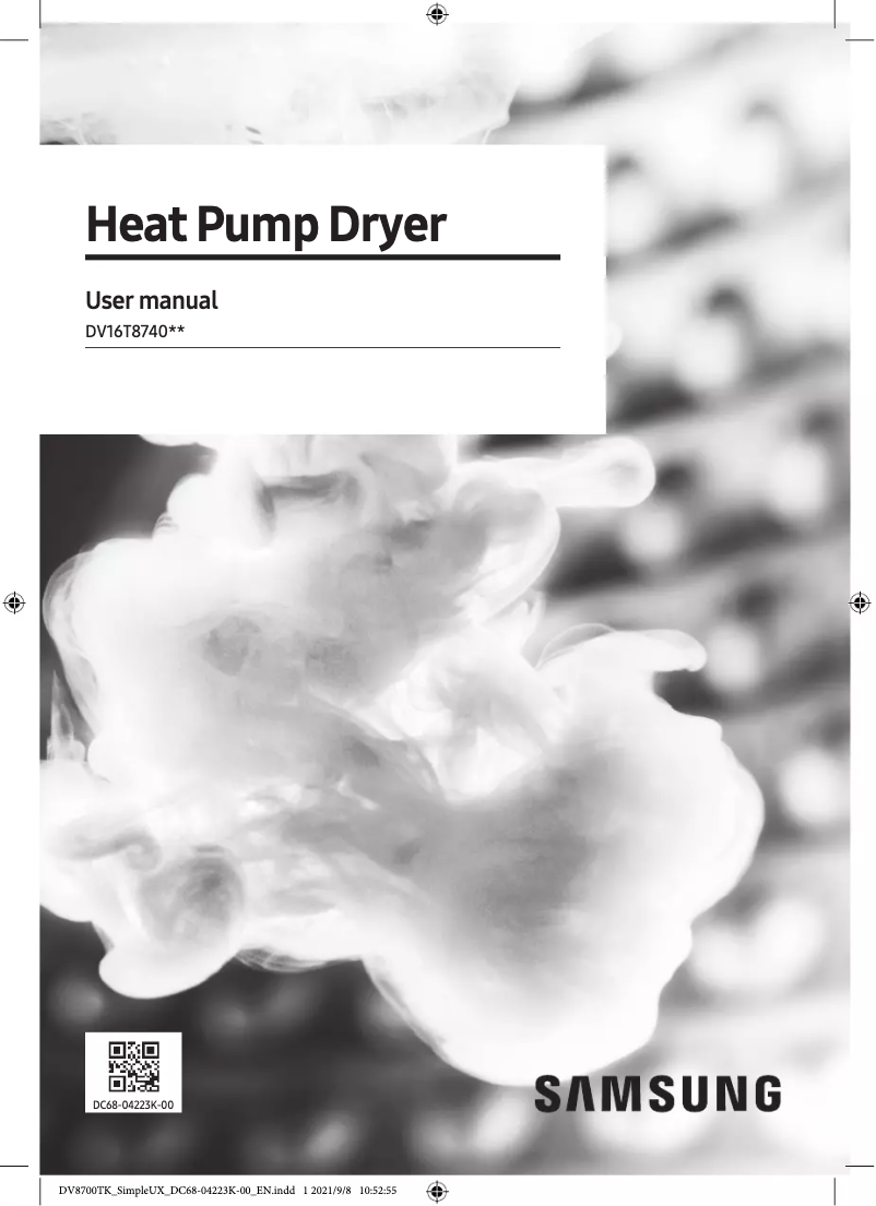 Página 1 del manual Manual de usuario Samsung DV16T8740BV