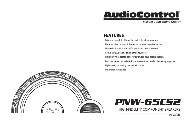 Imagen de la primera página del manual del dispositivo PNW-65CS2