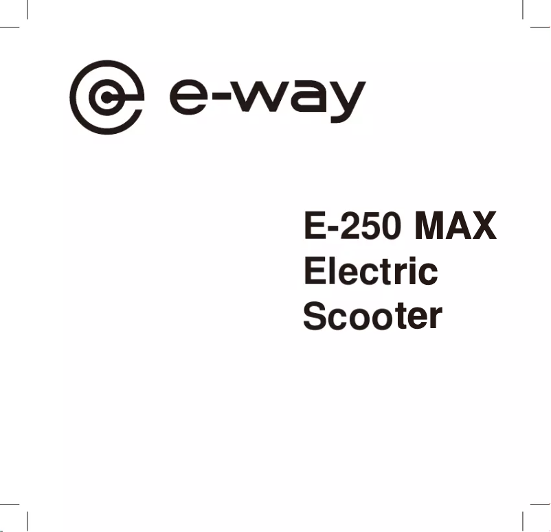 Imagen de la primera página del manual del dispositivo E-250 MAX