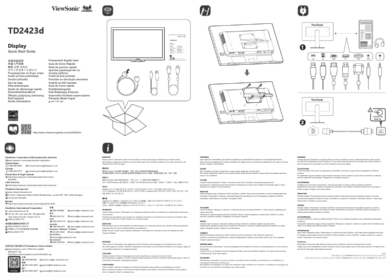 Imagen de la primera página del manual del dispositivo TD2423D