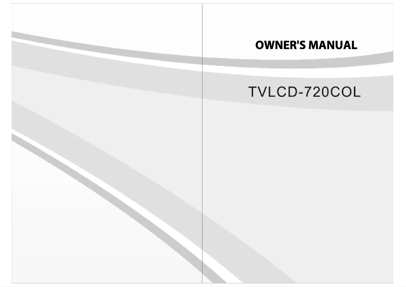 Página 1 del manual Manual de usuario Monacor TVLCD-720COL