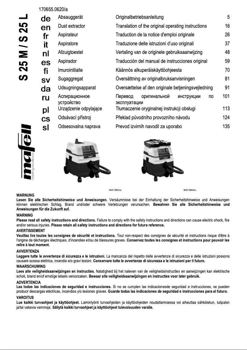 Imagen de la primera página del manual del dispositivo S 25 M