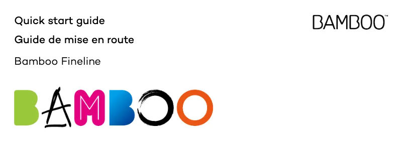 Página nº 1 - Manual de usuario Wacom Bamboo Fineline 3