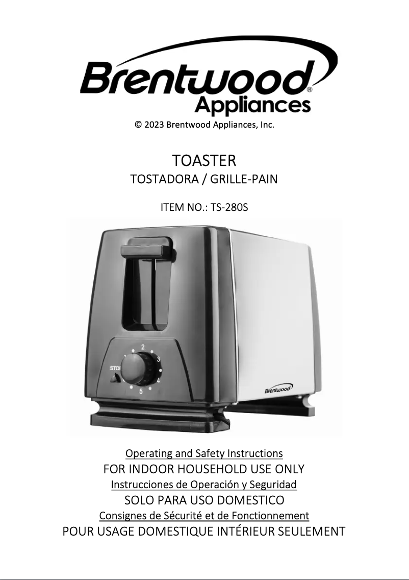 Imagen de la primera página del manual del dispositivo TS-280S