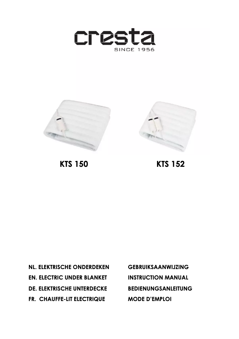 Página 1 del manual Manual de usuario Cresta KTS 150