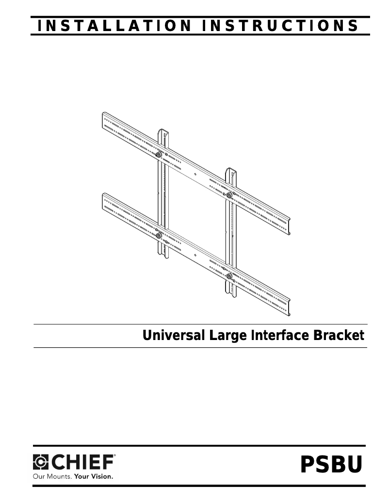 Página 1 del manual Manual de usuario Chief PSBUB