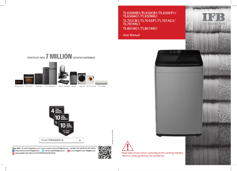 Imagen de la primera página del manual del dispositivo TL801MG1