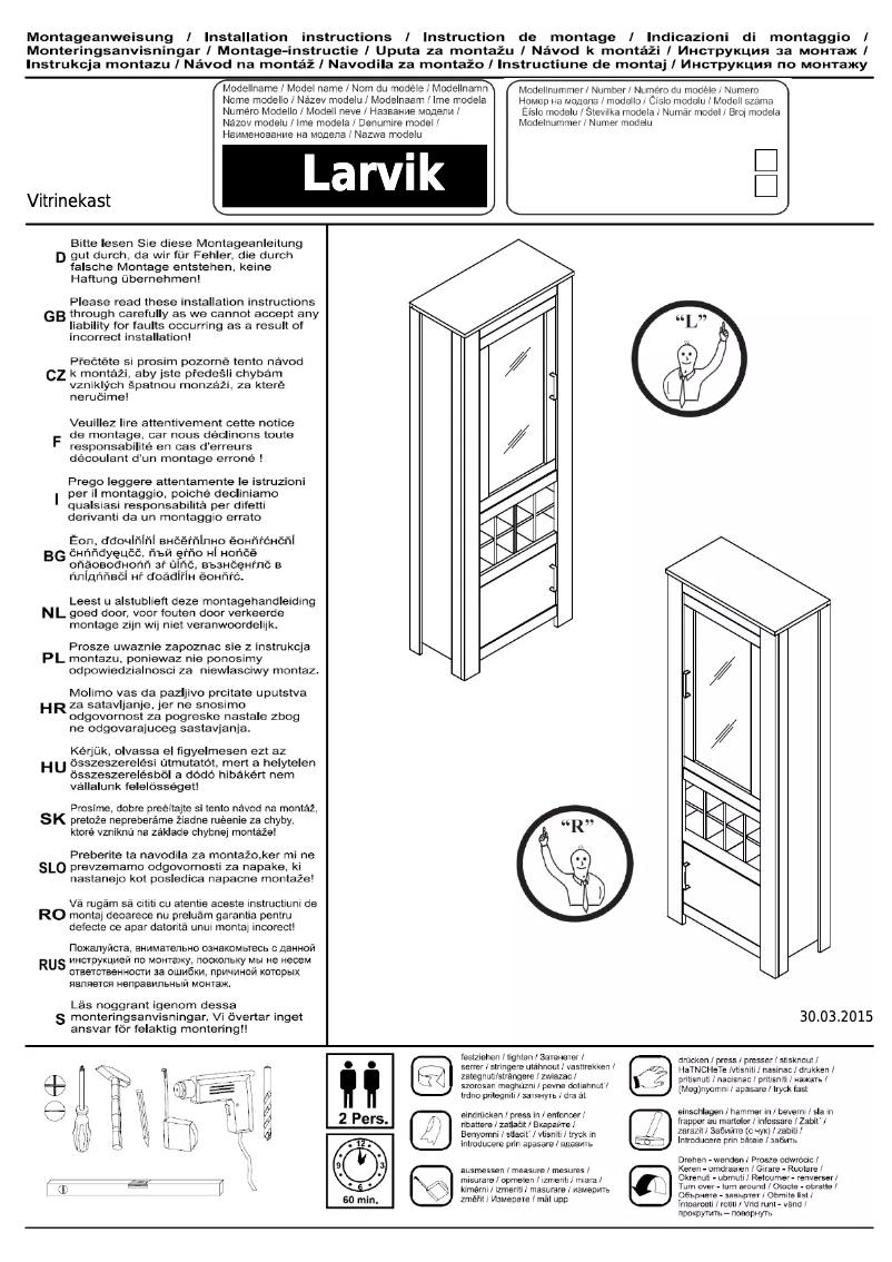 Página 1 del manual Manual de usuario Profijt Meubel Larvik